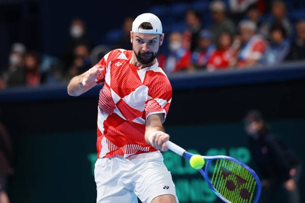 Jurij Rodionov (AUT), FEBRUARY 6, 2026 - Tennis : 2026 Davis Cup Final Qualifier Round 1 between Japan - Austria at Ariake Colosseum, Tokyo, Japan. Noxthirdxpartyxsales  aflo_318656839