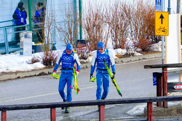 BEER Val di Fiemme, Italy 20260206. Johannes Hostflot Klaebo and Emil Iversen on their way to training before the Winter Olympics in Milano Cortina 2026. Photo: Lise Aserud NTB Val di Fiemme Italy EDITORIAL USE ONLY. RESTRICTED USE FOR BETTING COMPANIES Ref:_SPOai8Kj-5FwCA.jpg *** BEER Val di Fiemme, Italy 20260206 Johannes Hostflot Klaebo and Emil Iversen on their way to training before the Winter Olympics in Milano Cortina 2026 Photo Lise Aserud NTB Val di Fiemme Italy EDITORIAL USE ONLY RESTRICTED USE FOR BETTING COMPANIES  Copyright: xLisexAserudxx xNTBx