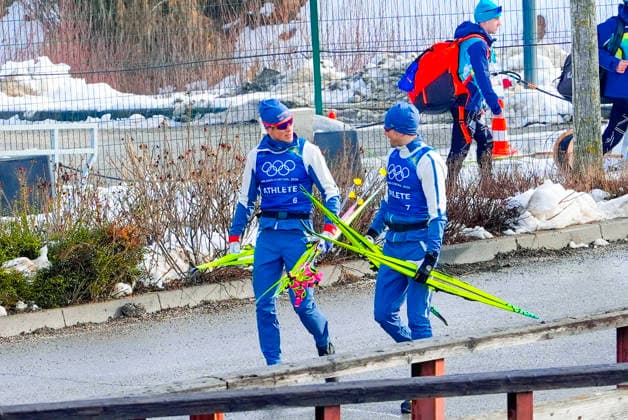 BEER Val di Fiemme, Italy 20260206. Johannes Hostflot Klaebo and Emil Iversen on their way to training before the Winter Olympics in Milano Cortina 2026. Photo: Lise Aserud NTB Val di Fiemme Italy EDITORIAL USE ONLY. RESTRICTED USE FOR BETTING COMPANIES Ref:_SPOva_M0OsHBqQ.jpg *** BEER Val di Fiemme, Italy 20260206 Johannes Hostflot Klaebo and Emil Iversen on their way to training before the Winter Olympics in Milano Cortina 2026 Photo Lise Aserud NTB Val di Fiemme Italy EDITORIAL USE ONLY RESTRICTED USE FOR BETTING COMPANIES  Copyright: xLisexAserudxx xNTBx