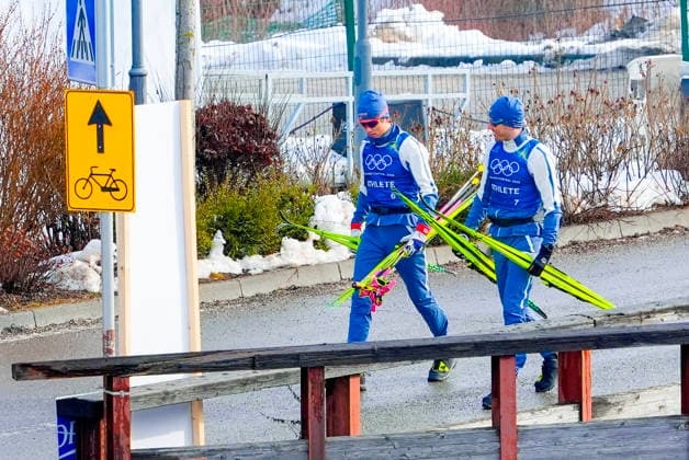 BEER Val di Fiemme, Italy 20260206. Johannes Hostflot Klaebo and Emil Iversen on their way to training before the Winter Olympics in Milano Cortina 2026. Photo: Lise Aserud NTB Val di Fiemme Italy EDITORIAL USE ONLY. RESTRICTED USE FOR BETTING COMPANIES Ref:_SPO_wcZYjSILFw.jpg *** BEER Val di Fiemme, Italy 20260206 Johannes Hostflot Klaebo and Emil Iversen on their way to training before the Winter Olympics in Milano Cortina 2026 Photo Lise Aserud NTB Val di Fiemme Italy EDITORIAL USE ONLY RESTRICTED USE FOR BETTING COMPANIES  Copyright: xLisexAserudxx xNTBx