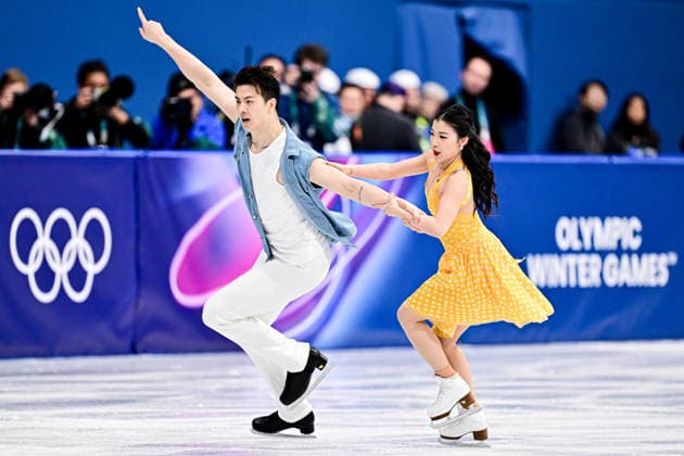 Shiyue WANG & Xinyu LIU (CHN), during Team Event - Ice Dance Rhythm Dance, at the Olympic Winter games, Winterspiele,Spiele, Summer games Milano Cortina 2026, at Milano Ice Skating Arena, on February 6, 2026 in Milan, Italy. Noxthirdxpartyxsales  aflo_318665645