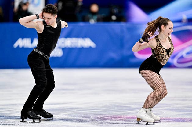 Sofiia DOVHAL & Wiktor KULESZA (POL), during Team Event - Ice Dance Rhythm Dance, at the Olympic Winter games, Winterspiele,Spiele, Summer games Milano Cortina 2026, at Milano Ice Skating Arena, on February 6, 2026 in Milan, Italy. Noxthirdxpartyxsales  aflo_318666349