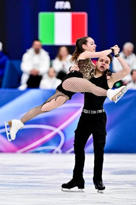 Sofiia DOVHAL & Wiktor KULESZA (POL), during Team Event - Ice Dance Rhythm Dance, at the Olympic Winter games, Winterspiele,Spiele, Summer games Milano Cortina 2026, at Milano Ice Skating Arena, on February 6, 2026 in Milan, Italy. Noxthirdxpartyxsales  aflo_318666381