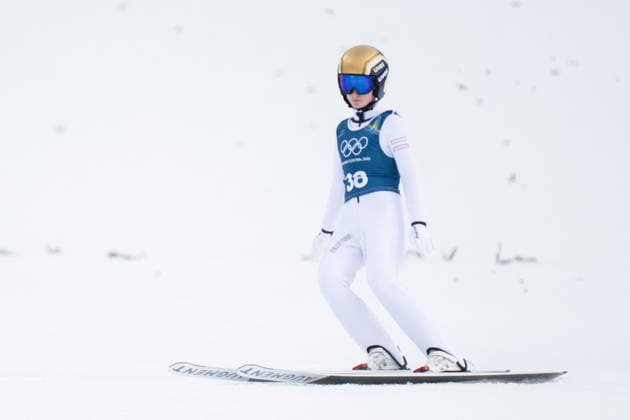 OLYMPICS - Winter Olympic Games, Olympische Spiele, Olympia, OS Milano Cortina 2026 VAL DI FIEMME,ITALY,06.FEB.26 - OLYMPICS, Ski jumping, Skispringen, Ski, nordisch - Winter Olympic Games Milano Cortina 2026, preview, normal hill, training, women. Image shows Julia Muehlbacher (AUT).  GEPAxpictures xOliverxLerch