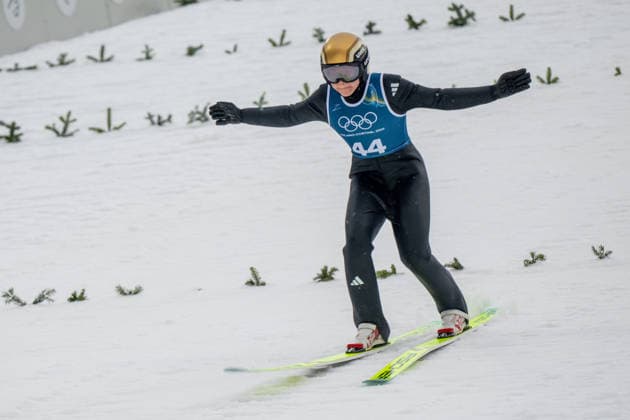 OLYMPICS - Winter Olympic Games, Olympische Spiele, Olympia, OS Milano Cortina 2026 VAL DI FIEMME,ITALY,06.FEB.26 - OLYMPICS, Ski jumping, Skispringen, Ski, nordisch - Winter Olympic Games Milano Cortina 2026, preview, normal hill, training, women. Image shows Agnes Reisch (GER).  GEPAxpictures xOliverxLerch