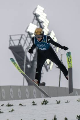 OLYMPICS - Winter Olympic Games, Olympische Spiele, Olympia, OS Milano Cortina 2026 VAL DI FIEMME,ITALY,06.FEB.26 - OLYMPICS, Ski jumping, Skispringen, Ski, nordisch - Winter Olympic Games Milano Cortina 2026, preview, normal hill, training, women. Image shows Agnes Reisch (GER).  GEPAxpictures xOliverxLerch