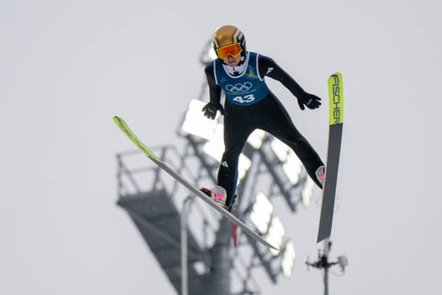 OLYMPICS - Winter Olympic Games, Olympische Spiele, Olympia, OS Milano Cortina 2026 VAL DI FIEMME,ITALY,06.FEB.26 - OLYMPICS, Ski jumping, Skispringen, Ski, nordisch - Winter Olympic Games Milano Cortina 2026, preview, normal hill, training, women. Image shows Katharina Schmid (GER).  GEPAxpictures xOliverxLerch