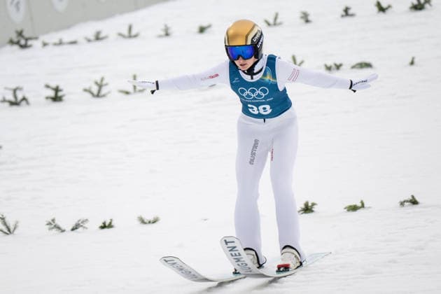 OLYMPICS - Winter Olympic Games, Olympische Spiele, Olympia, OS Milano Cortina 2026 VAL DI FIEMME,ITALY,06.FEB.26 - OLYMPICS, Ski jumping, Skispringen, Ski, nordisch - Winter Olympic Games Milano Cortina 2026, preview, normal hill, training, women. Image shows Julia Muehlbacher (AUT).  GEPAxpictures xOliverxLerch