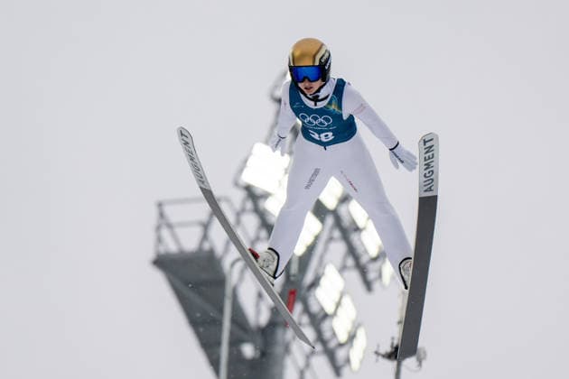 OLYMPICS - Winter Olympic Games, Olympische Spiele, Olympia, OS Milano Cortina 2026 VAL DI FIEMME,ITALY,06.FEB.26 - OLYMPICS, Ski jumping, Skispringen, Ski, nordisch - Winter Olympic Games Milano Cortina 2026, preview, normal hill, training, women. Image shows Julia Muehlbacher (AUT).  GEPAxpictures xOliverxLerch