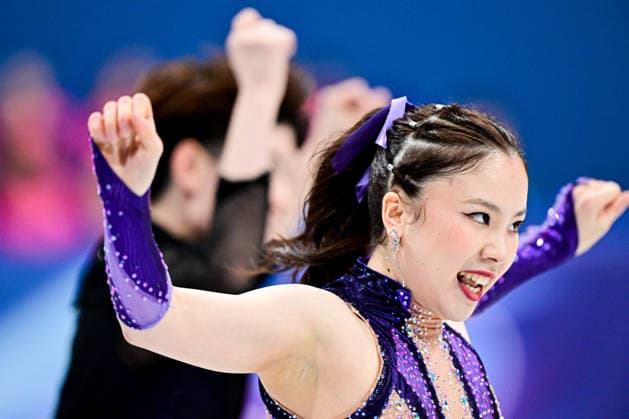 Utana YOSHIDA & Masaya MORITA (JPN), during Team Event - Ice Dance Rhythm Dance, at the Olympic Winter games, Winterspiele,Spiele, Summer games Milano Cortina 2026, at Milano Ice Skating Arena, on February 6, 2026 in Milan, Italy. Noxthirdxpartyxsales  aflo_318667233