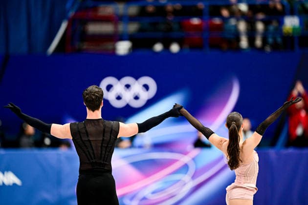 Laurance FOURNIER BEAUDRY & Guillaume CIZERON (FRA), during Team Event - Ice Dance Rhythm Dance, at the Olympic Winter games, Winterspiele,Spiele, Summer games Milano Cortina 2026, at Milano Ice Skating Arena, on February 6, 2026 in Milan, Italy. Noxthirdxpartyxsales  aflo_318667350