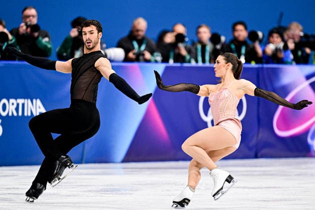 Laurance FOURNIER BEAUDRY & Guillaume CIZERON (FRA), during Team Event - Ice Dance Rhythm Dance, at the Olympic Winter games, Winterspiele,Spiele, Summer games Milano Cortina 2026, at Milano Ice Skating Arena, on February 6, 2026 in Milan, Italy. Noxthirdxpartyxsales  aflo_318669270
