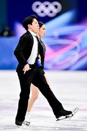 Hannah LIM & Ye QUAN (KOR), during Team Event - Ice Dance Rhythm Dance, at the Olympic Winter games, Winterspiele,Spiele, Summer games Milano Cortina 2026, at Milano Ice Skating Arena, on February 6, 2026 in Milan, Italy. Noxthirdxpartyxsales  aflo_318669494