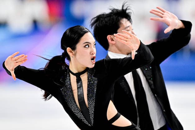 Hannah LIM & Ye QUAN (KOR), during Team Event - Ice Dance Rhythm Dance, at the Olympic Winter games, Winterspiele,Spiele, Summer games Milano Cortina 2026, at Milano Ice Skating Arena, on February 6, 2026 in Milan, Italy. Noxthirdxpartyxsales  aflo_318669518