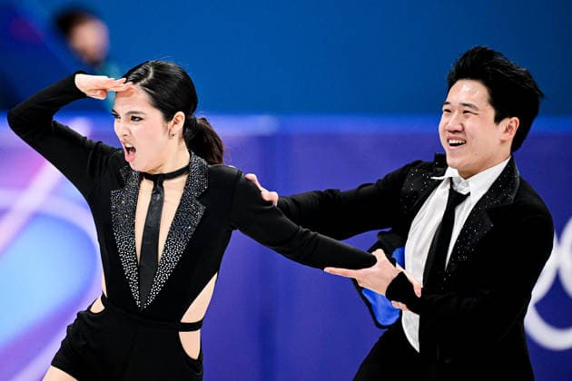 Hannah LIM & Ye QUAN (KOR), during Team Event - Ice Dance Rhythm Dance, at the Olympic Winter games, Winterspiele,Spiele, Summer games Milano Cortina 2026, at Milano Ice Skating Arena, on February 6, 2026 in Milan, Italy. Noxthirdxpartyxsales  aflo_318669543