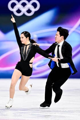 Hannah LIM & Ye QUAN (KOR), during Team Event - Ice Dance Rhythm Dance, at the Olympic Winter games, Winterspiele,Spiele, Summer games Milano Cortina 2026, at Milano Ice Skating Arena, on February 6, 2026 in Milan, Italy. Noxthirdxpartyxsales  aflo_318669568