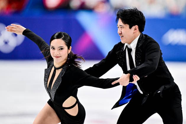 Hannah LIM & Ye QUAN (KOR), during Team Event - Ice Dance Rhythm Dance, at the Olympic Winter games, Winterspiele,Spiele, Summer games Milano Cortina 2026, at Milano Ice Skating Arena, on February 6, 2026 in Milan, Italy. Noxthirdxpartyxsales  aflo_318669573