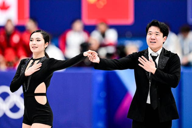 Hannah LIM & Ye QUAN (KOR), during Team Event - Ice Dance Rhythm Dance, at the Olympic Winter games, Winterspiele,Spiele, Summer games Milano Cortina 2026, at Milano Ice Skating Arena, on February 6, 2026 in Milan, Italy. Noxthirdxpartyxsales  aflo_318669602