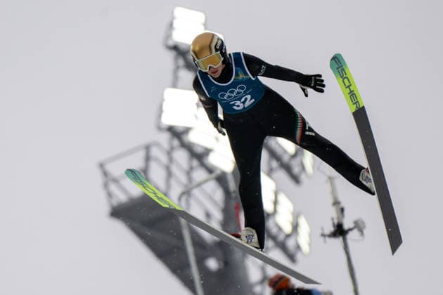 OLYMPICS - Winter Olympic Games, Olympische Spiele, Olympia, OS Milano Cortina 2026 VAL DI FIEMME,ITALY,06.FEB.26 - OLYMPICS, Ski jumping, Skispringen, Ski, nordisch - Winter Olympic Games Milano Cortina 2026, preview, normal hill, training, women. Image shows Annika Sieff (ITA).  GEPAxpictures xOliverxLerch
