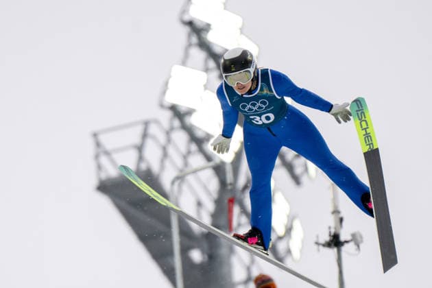 OLYMPICS - Winter Olympic Games, Olympische Spiele, Olympia, OS Milano Cortina 2026 VAL DI FIEMME,ITALY,06.FEB.26 - OLYMPICS, Ski jumping, Skispringen, Ski, nordisch - Winter Olympic Games Milano Cortina 2026, preview, normal hill, training, women. Image shows Frida Westman (SWE).  GEPAxpictures xOliverxLerch