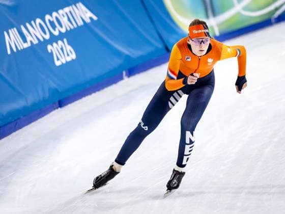 MILAN - Bente Kerkhoff during a training session at the Milano Speed skating, Eisschnelllauf Stadium. The speed skaters are preparing for their participation in the Winter Olympics. SEM VAN DER WAL ANP xVIxANPxSportx xxANPxIVx 549796835 originalFilename: 549796835.jpg