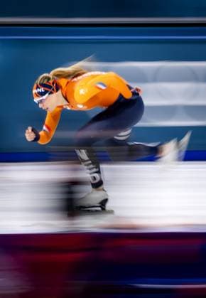 MILAN - Jutta Leerdam during a training session at the Milan Speed skating, Eisschnelllauf Stadium. The speed skaters are preparing for their participation in the Winter Olympics. SEM VAN DER WAL ANP xVIxANPxSportx xxANPxIVx 549796874 originalFilename: 549796874.jpg