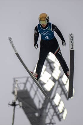 OLYMPICS - Winter Olympic Games, Olympische Spiele, Olympia, OS Milano Cortina 2026 VAL DI FIEMME,ITALY,06.FEB.26 - OLYMPICS, Ski jumping, Skispringen, Ski, nordisch - Winter Olympic Games Milano Cortina 2026, preview, normal hill, training, women. Image shows Martina Ambrosi (ITA).  GEPAxpictures xOliverxLerch