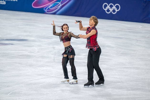 GIOCHI OLIMPICI - Olimpiadi Invernali Milano-Cortina 2026 - Figure skating, Eiskunstlauf Diana Davis and Gleb Smolkin from Georgia during the Winter Olympic Games, Olympische Spiele, Olympia, OS Milano Cortina 2026, Milano Ice Skating Arena, on February 6, 2026 in Milano, Italy Cortina D Ampezzo Italy  Copyright: xIPAxSport ABACAx