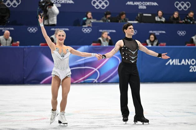GILLES Piper POIRIER Paul (CAN) during Figure skating, Eiskunstlauf - TEAM competition Dance - Rhythmic Dance, Olympic Winter games, Winterspiele,Spiele, Summer games Milano-Cortina 2026 in Milano, Italy, February 06 2026  Copyright: xFilippoxTomasi IPAxSportx xipa-agency.netx xx IPA_71026726 IPA_Agency_IPA71026726