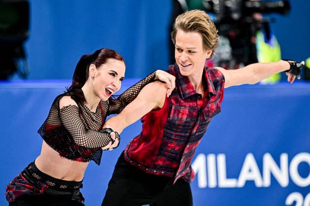 Diana DAVIS & Gleb SMOLIKN (GEO), during Team Event - Ice Dance Rhythm Dance, at the Olympic Winter games, Winterspiele,Spiele, Summer games Milano Cortina 2026, at Milano Ice Skating Arena, on February 6, 2026 in Milan, Italy. Noxthirdxpartyxsales  aflo_318672590