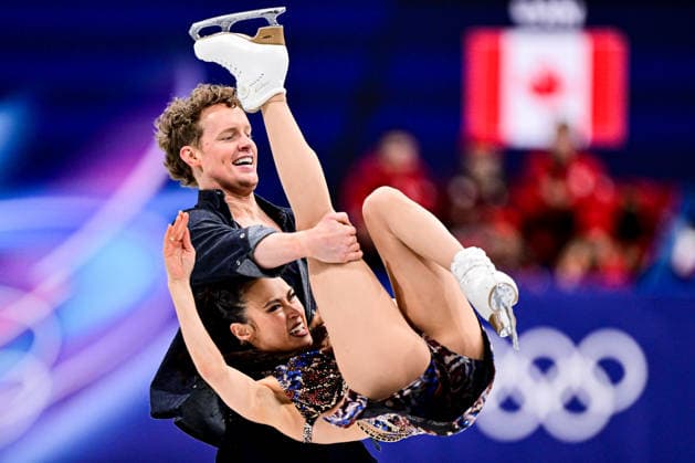Madison CHOCK & Evan BATES (USA), during Team Event - Ice Dance Rhythm Dance, at the Olympic Winter games, Winterspiele,Spiele, Summer games Milano Cortina 2026, at Milano Ice Skating Arena, on February 6, 2026 in Milan, Italy. Noxthirdxpartyxsales  aflo_318672921