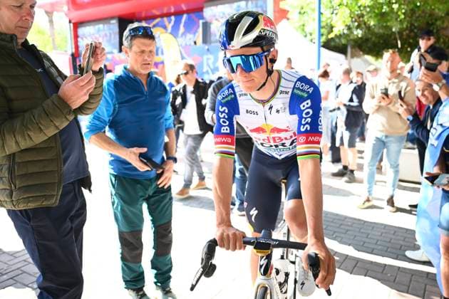 Tour of Valencia 2026 Stage 3 SAN VINCENT DEL RASPEIG, SPAIN - FEBRUARY 06 : Evenepoel Remco (BEL) of Red Bull BORA Hansgrohe during stage 3 of the 77th edition of Volta a la Comunitat Valenciana an UCI ProSeries 2.Pro cycling road race stage for Men Elite of 158.2 km with start in Orihuela and finish in San Vincent Del Raspeig on February 6, 2026 in San Vincent Del Raspeig, Spain, 06 02 2026 San Vincent Del Raspeig Spain  Copyright: xVincentxKalutx