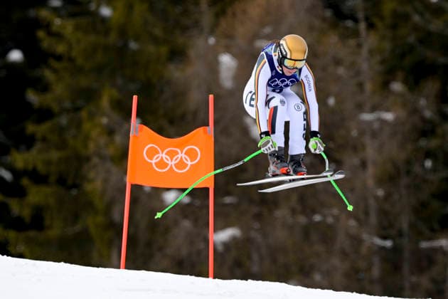 OLYMPICS - Winter Olympic Games, Olympische Spiele, Olympia, OS Milano Cortina 2026 CORTINA D AMPEZZO,ITALY,06.FEB.26 - OLYMPICS, ALPINE SKIING - Winter Olympic Games Milano Cortina 2026, preview, downhill training, women. Image shows Kira Weidle-Winkelmann (GER).  GEPAxpictures xAlexanderxSolc