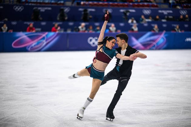 MILANO, ITALY - 6 FEBRUARY, 2026: ITA, GUIGNARD Charlene, FABBRI Marco - Olympics, Figure skating, Eiskunstlauf Team Event Ice Dance - Rhythm Dance  Copyright: xVITALIIxKLIUIEVx