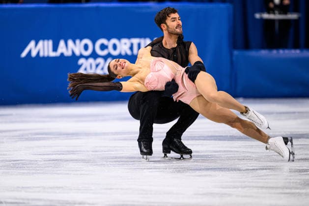 MILANO, ITALY - 6 FEBRUARY, 2026: FRA, FOURNIER BEAUDRY Laurence, CIZERON Guillaume - Olympics, Figure skating, Eiskunstlauf Team Event Ice Dance - Rhythm Dance  Copyright: xVITALIIxKLIUIEVx