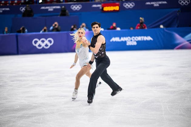 MILANO, ITALY - 6 FEBRUARY, 2026: CAN, GILLES Piper, POIRIER Paul - Olympics, Figure skating, Eiskunstlauf Team Event Ice Dance - Rhythm Dance  Copyright: xVITALIIxKLIUIEVx