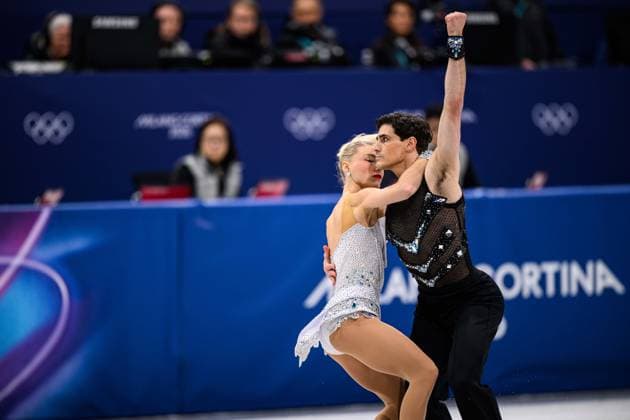 MILANO, ITALY - 6 FEBRUARY, 2026: CAN, GILLES Piper, POIRIER Paul - Olympics, Figure skating, Eiskunstlauf Team Event Ice Dance - Rhythm Dance  Copyright: xVITALIIxKLIUIEVx