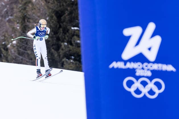 CORTINA, ITALY - FEBRUARY 6: Kira Weidle-Winkelmann (Germany) during the Women™s Downhill Training at the Milano Cortina 2026 Olympics at Tofane Alpine Skiing Centre on day 1 of the Milano Cortina 2026 Olympics on February 6, 2026 in Cortina, Italy. Editorial use only. Venezia Italy Copyright: xSteffiexWunderlx