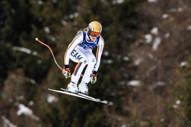 OLYMPICS - Winter Olympic Games, Olympische Spiele, Olympia, OS Milano Cortina 2026 CORTINA D AMPEZZO,ITALY,06.FEB.26 - OLYMPICS, ALPINE SKIING - Winter Olympic Games Milano Cortina 2026, preview, downhill training, women. Image shows Emma Aicher (GER).  GEPAxpictures xAlexanderxSolc