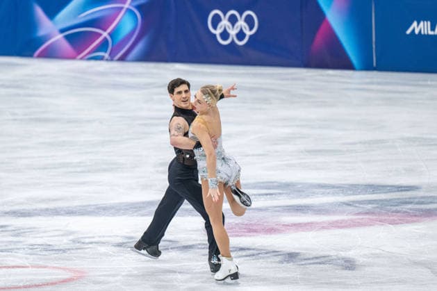 Figure skating, Eiskunstlauf - Milano Cortina 2026 Winter Olympics: Day 0 Piper Gilles and Paul Poirier from Canada participate in the Winter Olympic Games, Olympische Spiele, Olympia, OS at the Milano Ice Skating Arena in Milano, Italy, on February 6, 2026 Milano Lombardia Italy  Copyright: xFedericoxManonix originalFilename:manoni-figuresk260206_npgLG.jpg