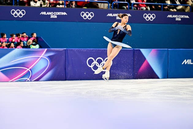 Kaori SAKAMOTO (JPN), during Team Event - Women Single Skating Short Program Warm-Up, at the Olympic Winter games, Winterspiele,Spiele, Summer games Milano Cortina 2026, at Milano Ice Skating Arena, on February 6, 2026 in Milan, Italy. Noxthirdxpartyxsales  aflo_318688625
