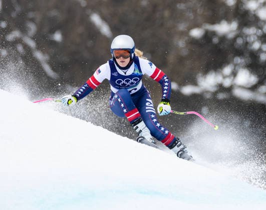 February 6, 2026, Cortina D ampezzo, Italy: American LINDSEY VONN, 41, (USA) on the first day of Women s Downhill Training at Tofane Alpine Skiing Centre for the Milano Cortina 2026 Winter Olympics. Cortina D ampezzo Italy - ZUMAsc5_ 20260206_oly_sc5_017 Copyright: xErichxSchlegelx