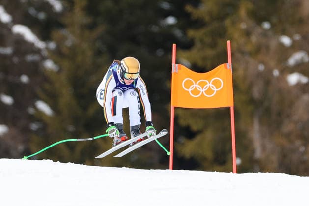 Olympische Winterspiele Milano Cortina 2026 Frauen Abfahrt 2. Offizielles Training am 06.02.2026 im Tofane Alpine Skiing Centre in Cortina d™Ampezzo Kira Weidle-Winkelmann ( Deutschland ) *** Olympic Winter Games Milano Cortina 2026 Women Downhill 2 Official training on 06 02 2026 at the Tofane Alpine Skiing Centre in Cortina d™Ampezzo Kira Weidle Winkelmann Germany xMSx