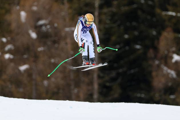 Olympische Winterspiele Milano Cortina 2026 Frauen Abfahrt 2. Offizielles Training am 06.02.2026 im Tofane Alpine Skiing Centre in Cortina d™Ampezzo Kira Weidle-Winkelmann ( Deutschland ) *** Olympic Winter Games Milano Cortina 2026 Women Downhill 2 Official training on 06 02 2026 at the Tofane Alpine Skiing Centre in Cortina d™Ampezzo Kira Weidle Winkelmann Germany xMSx