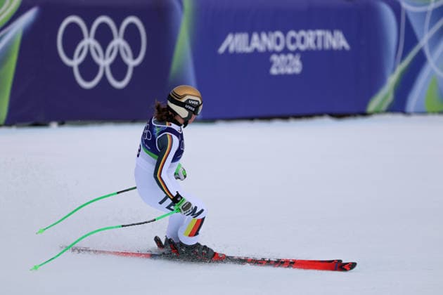 Olympische Winterspiele Milano Cortina 2026 Frauen Abfahrt 2. Offizielles Training am 06.02.2026 im Tofane Alpine Skiing Centre in Cortina d™Ampezzo Kira Weidle-Winkelmann ( Deutschland ) *** Olympic Winter Games Milano Cortina 2026 Women Downhill 2 Official training on 06 02 2026 at the Tofane Alpine Skiing Centre in Cortina d™Ampezzo Kira Weidle Winkelmann Germany xMSx