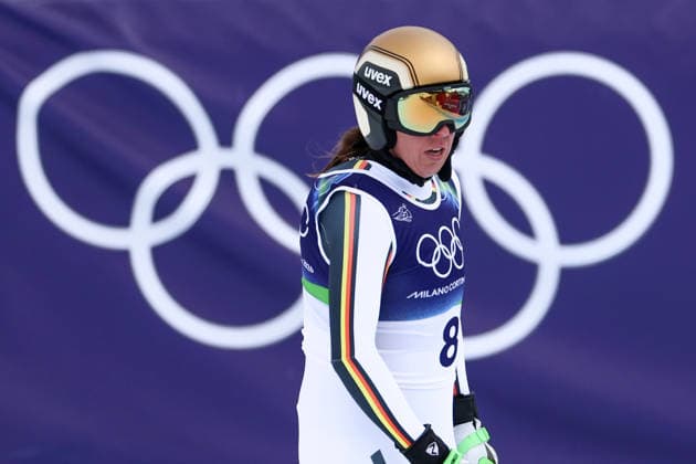 Olympische Winterspiele Milano Cortina 2026 Frauen Abfahrt 2. Offizielles Training am 06.02.2026 im Tofane Alpine Skiing Centre in Cortina d™Ampezzo Kira Weidle-Winkelmann ( Deutschland ) *** Olympic Winter Games Milano Cortina 2026 Women Downhill 2 Official training on 06 02 2026 at the Tofane Alpine Skiing Centre in Cortina d™Ampezzo Kira Weidle Winkelmann Germany xMSx