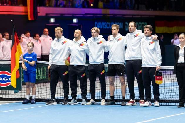 Davis Cup: Deutschland - Peru, 06.02.2026 Team Germany während des Davis Cup Davis Cup: Deutschland - Peru im CASTELLO am February 6, 2026 in Duesseldorf, Germany. Copyright: xBEAUTIFULxSPORTS KennyxBeelex