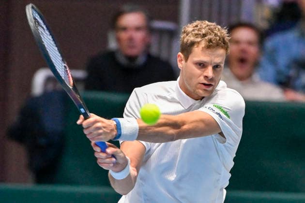 Yannick Hanfmann (GER) 06.02.2026 Tennis Davis Cup Qualifiers 2026 Deutschland vs Peru , Castello, Duesseldorf,