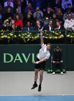 2026 Davis Cup Qualifiers , Düsseldorf Germany Germany vs. Peru Day1 Match1 Yannik Hanfmann (GER) vs. Gonzalo Bueno (PER) German Team