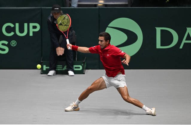 2026 Davis Cup Qualifiers , Düsseldorf Germany Germany vs. Peru Day1 Match1 Yannik Hanfmann (GER) vs. Gonzalo Bueno (PER)
